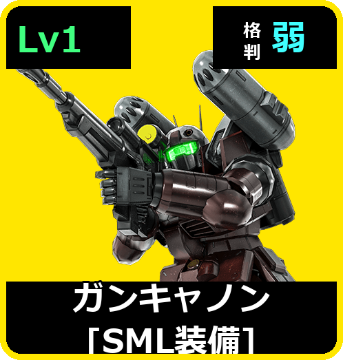 ガンキャノン［SML装備］ Lv1 (C350/Ground)